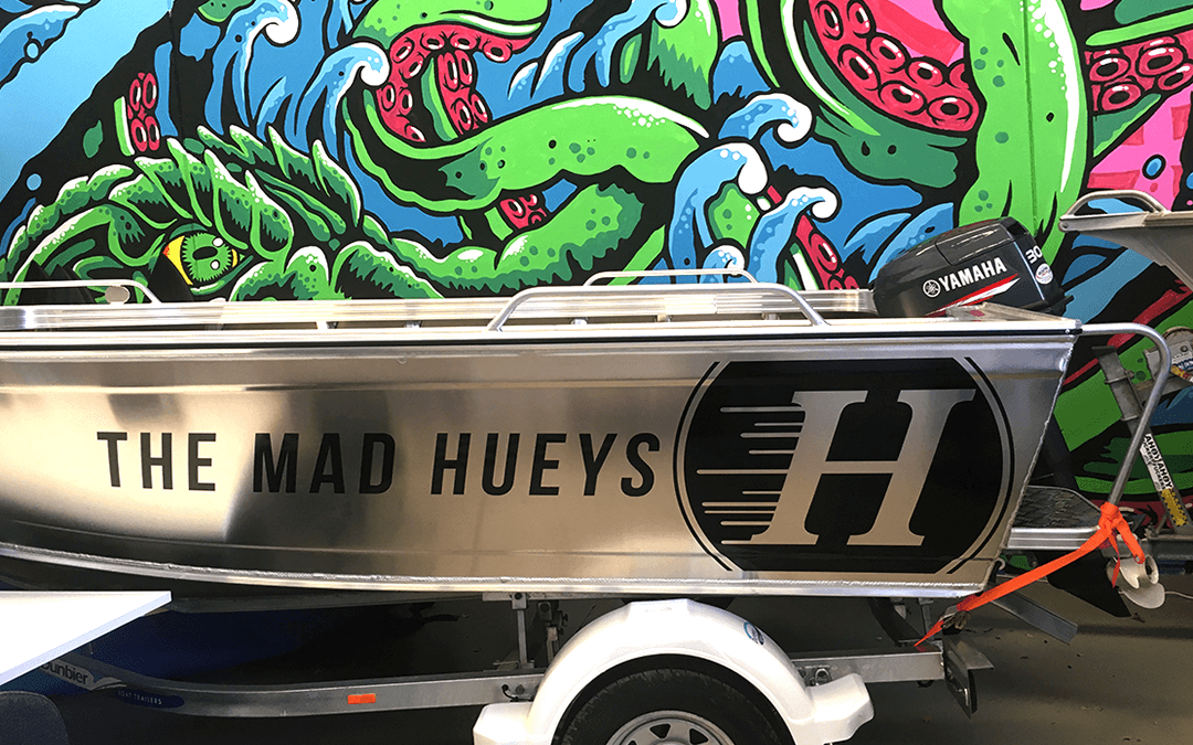 Mad Hueys Boat Vehicle Wrap Stick It Signs The Wrap Booth Gold Coast