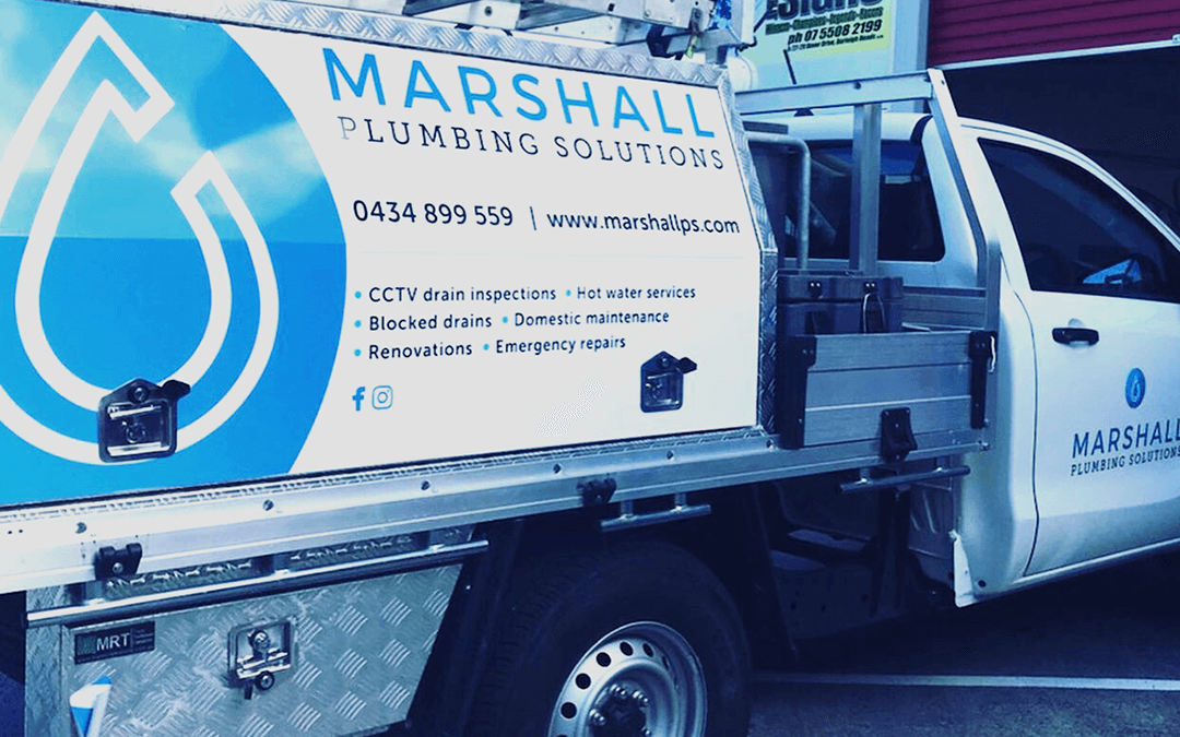 Marshall Plumbing Vehicle Wrap  Stick It Signs The Wrap Booth Gold Coast